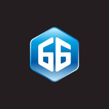 siyah zemin üzerine mavi işareti ilk beyaz harflerle gg