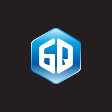 siyah zemin üzerine mavi üye gq ilk beyaz harfler