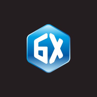 siyah zemin üzerine mavi üye ilk beyaz harflerle gx