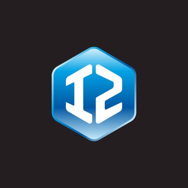 siyah zemin üzerine mavi üye ilk beyaz harflerle Iz