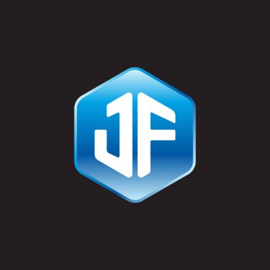 ilk beyaz harflerle jf siyah zemin üzerine mavi üye