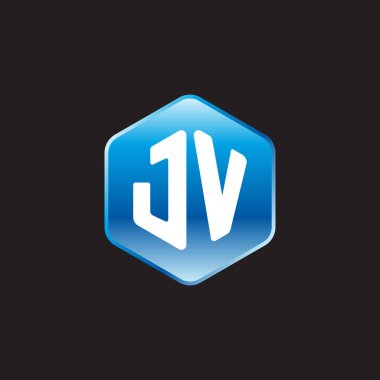 siyah zemin üzerine mavi üye jv ilk beyaz harfler