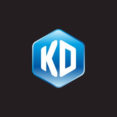 siyah zemin üzerine mavi üye kd ilk beyaz harfler