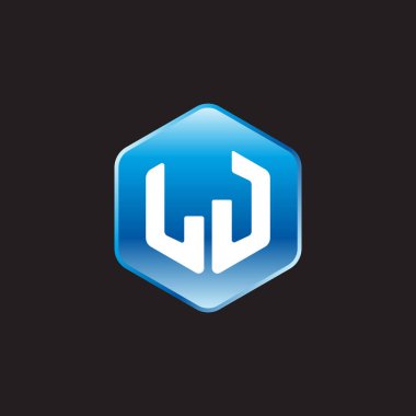 siyah zemin üzerine mavi üye ilk beyaz harf lj