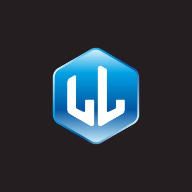 siyah zemin üzerine mavi üye ilk beyaz harflerle ll