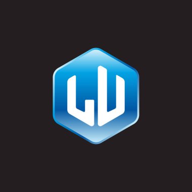 siyah zemin üzerine mavi üye lu ilk beyaz harfler