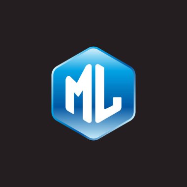 ilk beyaz harflerle ml siyah zemin üzerine mavi üye