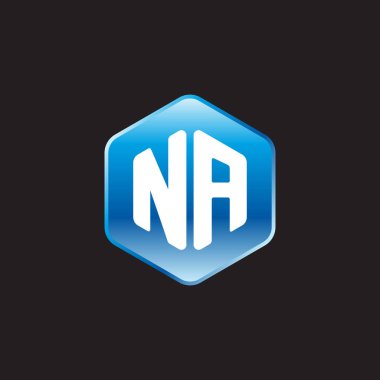 siyah zemin üzerine mavi üye na ilk beyaz harfler