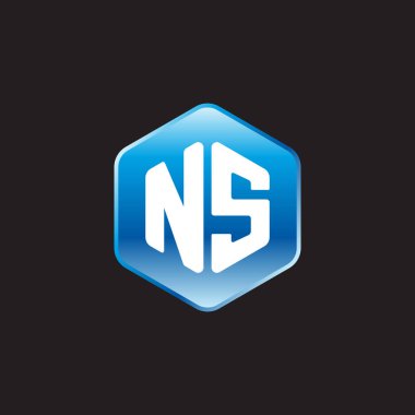 ilk beyaz ns siyah zemin üzerine mavi üye mektupları