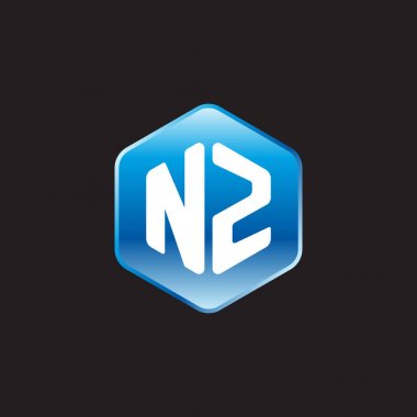 siyah zemin üzerine mavi üye ilk beyaz harflerle nz