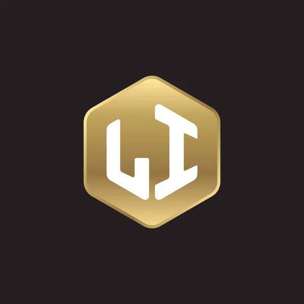 Pierwsze litery, logo — Wektor stockowy