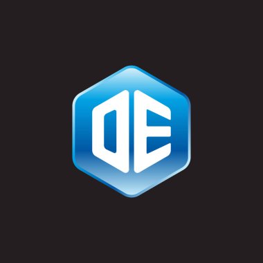 ilk beyaz harflerle oe siyah zemin üzerine mavi üye