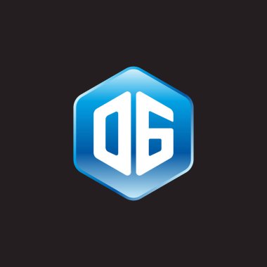 siyah zemin üzerine mavi üye og ilk beyaz harfler