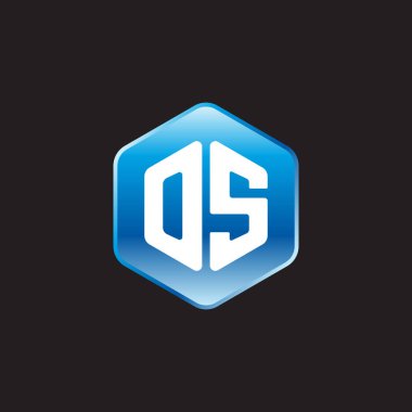 siyah zemin üzerine mavi işaret üstünde os ilk beyaz harfler