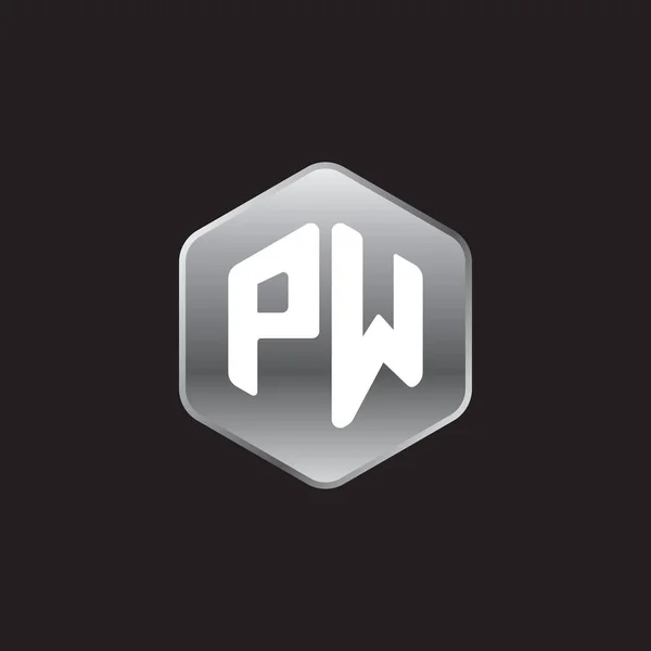 Pierwsze litery, logo — Wektor stockowy