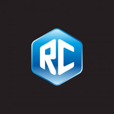 siyah zemin üzerine mavi üye rc ilk beyaz harfler