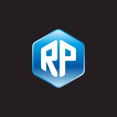 siyah zemin üzerine mavi üye ilk beyaz harflerle rp