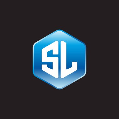 siyah zemin üzerine mavi üye sl ilk beyaz harfler