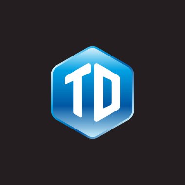 ilk beyaz harfler td üzerinde mavi işaret üzerinde siyah arkaplan