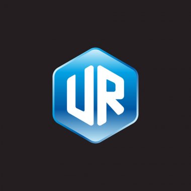 ilk beyaz harf ur üzerinde mavi işaret siyah arkaplan