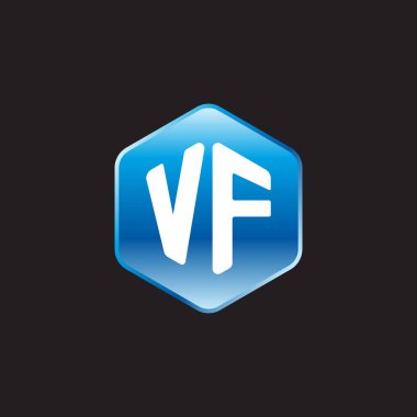 Siyah arkaplanda ilk beyaz harfler vf