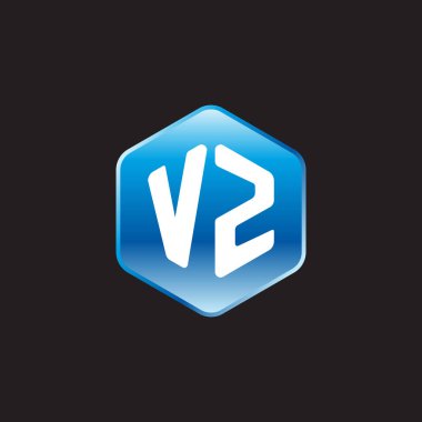 Siyah arkaplanda ilk beyaz harfler vz