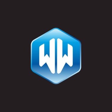 İlk beyaz harfler siyah arkaplanda mavi işaret üzerinde ww