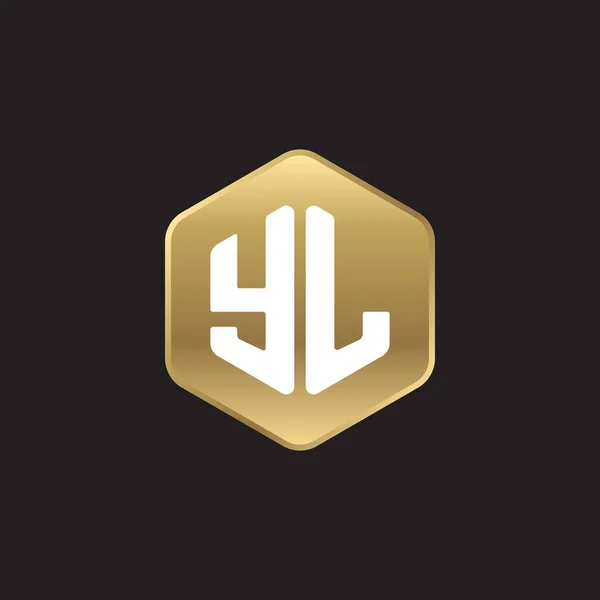 İlk harf logo — Stok Vektör
