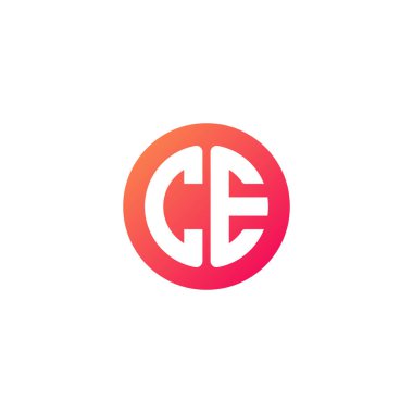 yuvarlak kırmızı degrade üye başlangıç harfi 