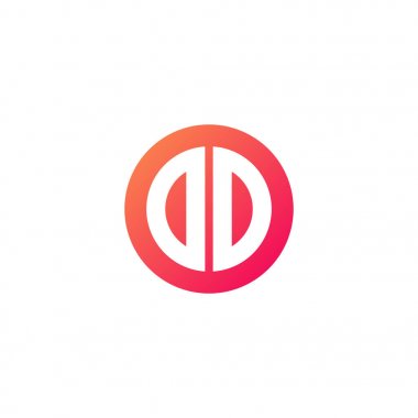 yuvarlak kırmızı degrade üye başlangıç harfi 