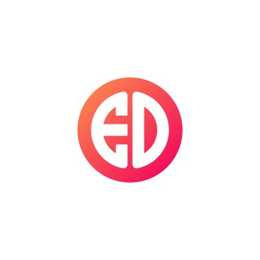 yuvarlak kırmızı degrade üye başlangıç harfi 