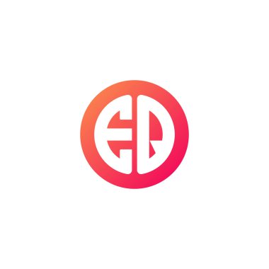 yuvarlak kırmızı degrade üye başlangıç harfi 