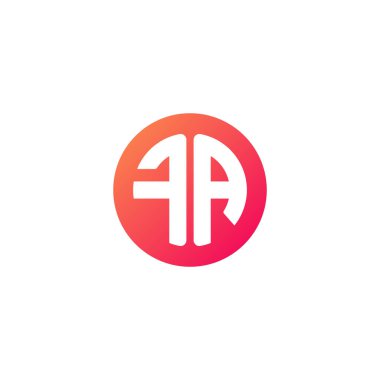 yuvarlak kırmızı degrade üye başlangıç harfi 