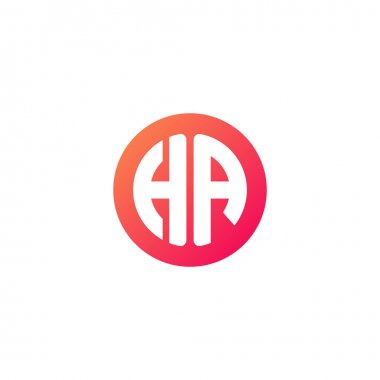 yuvarlak kırmızı degrade üye başlangıç harfi 