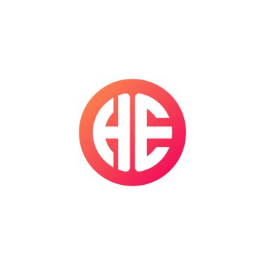 yuvarlak kırmızı degrade üye başlangıç harfi 