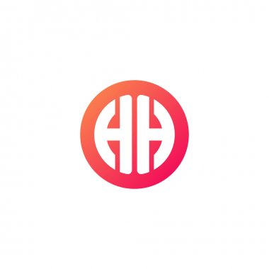 yuvarlak kırmızı degrade üye başlangıç harfi 