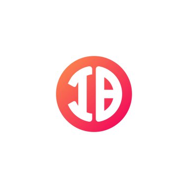 yuvarlak kırmızı degrade üye başlangıç harfi 