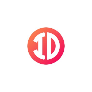 yuvarlak kırmızı degrade üye başlangıç harfi 