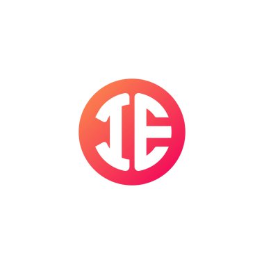 yuvarlak kırmızı degrade üye başlangıç harfi 