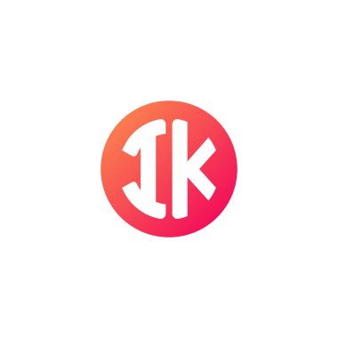 yuvarlak kırmızı degrade üye başlangıç harfi 