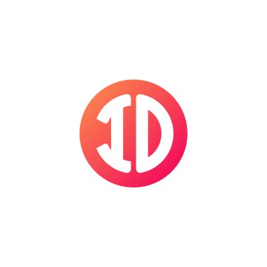 yuvarlak kırmızı degrade üye başlangıç harfi 