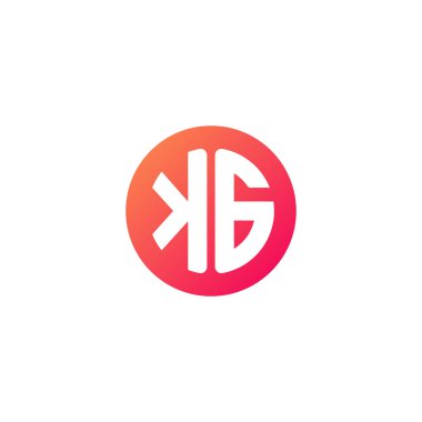 yuvarlak kırmızı degrade üye başlangıç harfi 