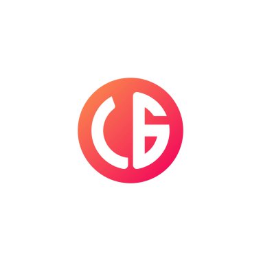 yuvarlak kırmızı degrade üye başlangıç harfi 