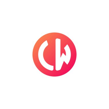 yuvarlak kırmızı degrade üye başlangıç harfi 