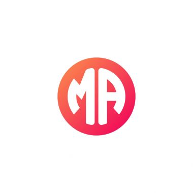 yuvarlak kırmızı degrade üye başlangıç harfi 