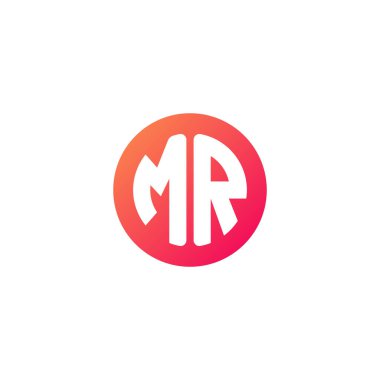 yuvarlak kırmızı degrade üye başlangıç harfi 