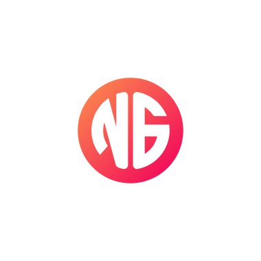 yuvarlak kırmızı degrade üye başlangıç harfi 