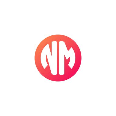 yuvarlak kırmızı degrade üye başlangıç harfi 