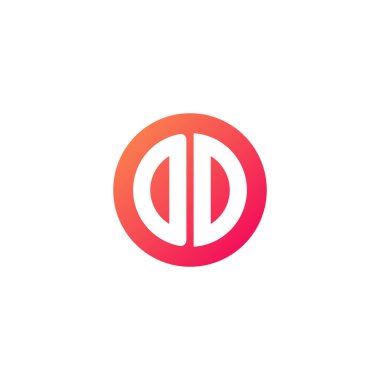 yuvarlak kırmızı degrade üye başlangıç harfi