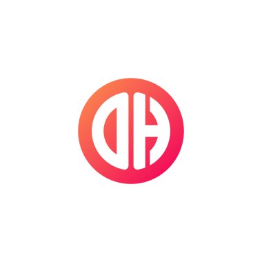 yuvarlak kırmızı degrade üye başlangıç harfi